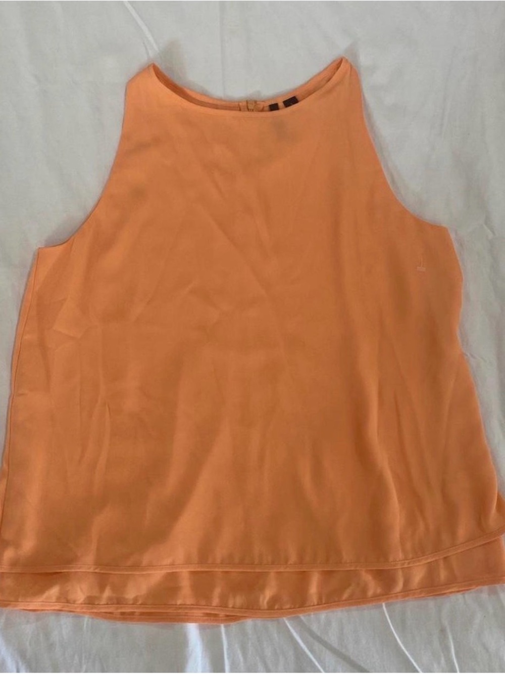 Versona Peach-Orange Sleeveless Tank Top